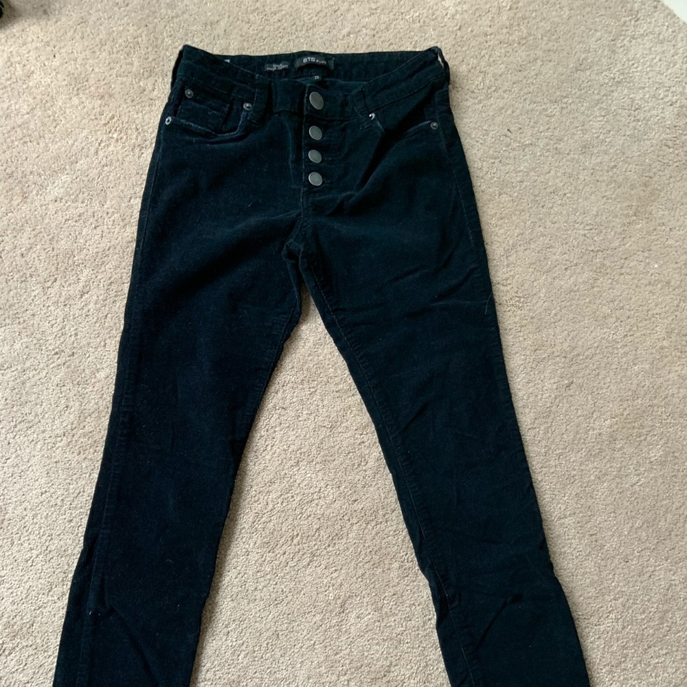STS Blue Corduroy Jeans in Black